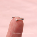 Professional manufacturer supplier ASTM F136 Titanium simple nose stud pin nose ring